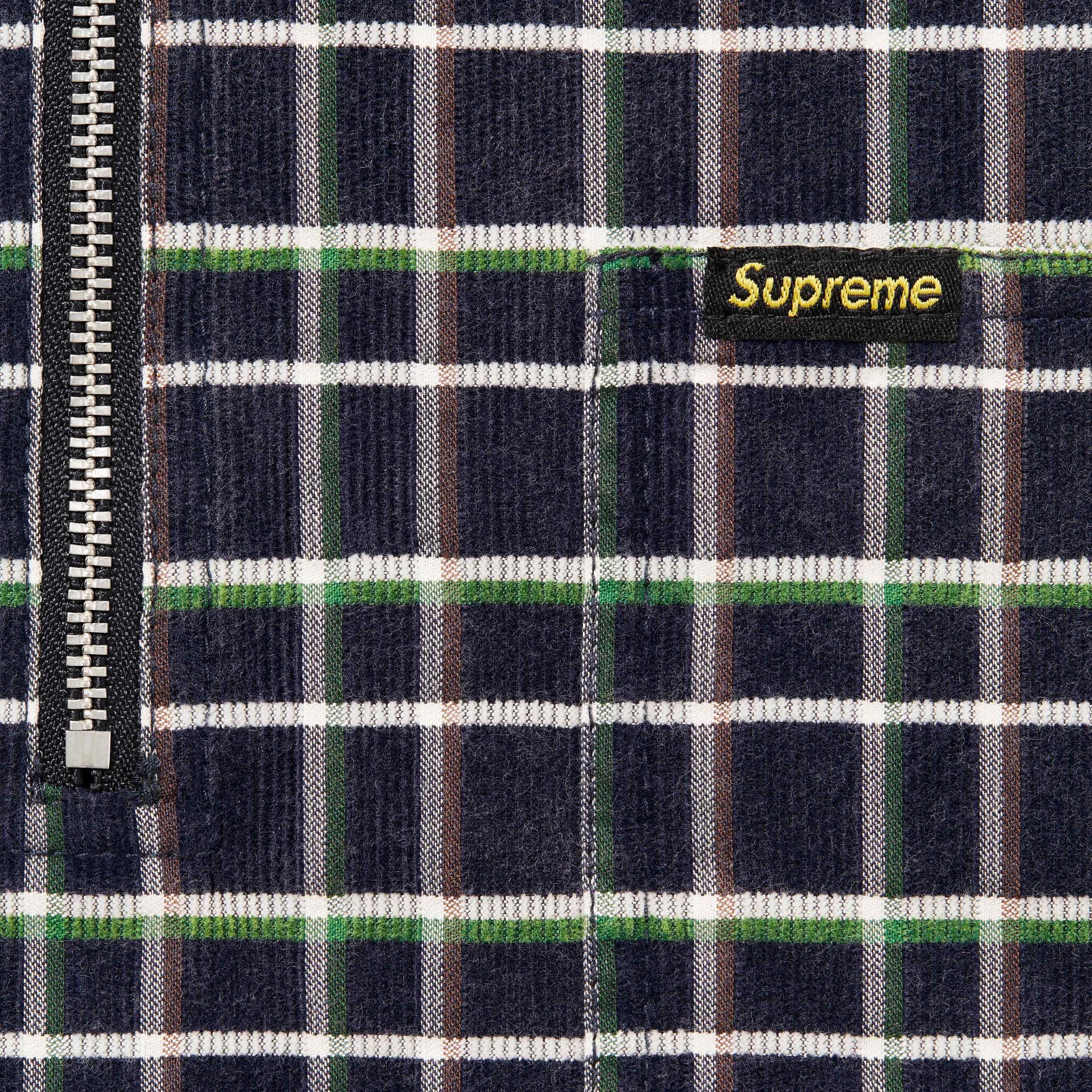 Plaid Corduroy Half Zip S/S Shirt view 7